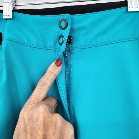 ROSSIGNOL Comet Women's Turquoise Softshell Stretch Ski Snowboard Pants L NWT - Picture 8 of 16